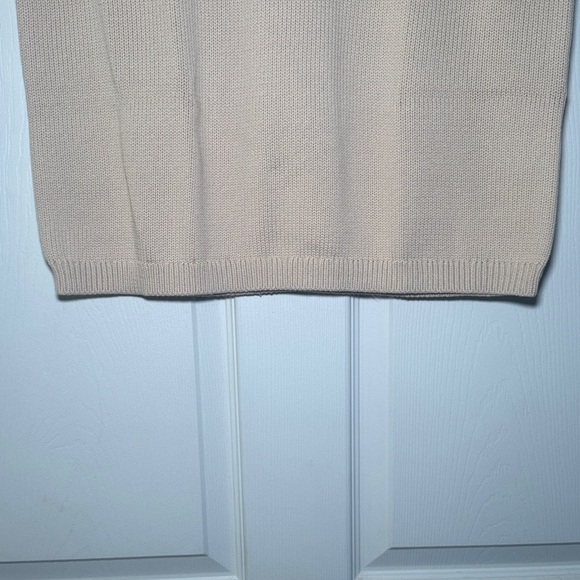 Banana Republic Light Tan Scoop Neck Pullover Knit Sweater Top - Picture 5 of 7